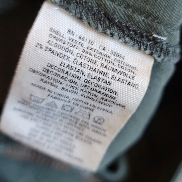 Anthropologie Olive Green Utility Style Skinny Pants 26 - Picture 4 of 9